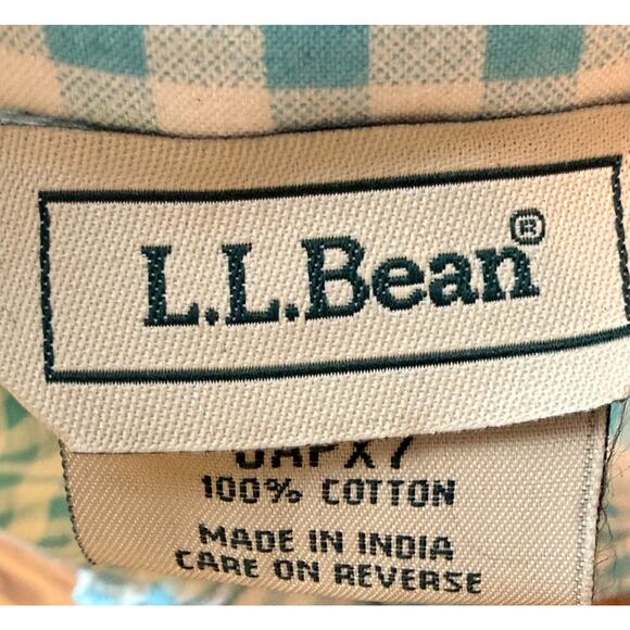 LL Bean Women’s Mackintosh Jacket – Petite SMALL - Marine Aqua/Raincoat Gingham - Picture 5 of 12